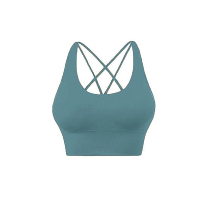 Cross Back Sports Bra for Women | Breathable Fitness & Yoga Top