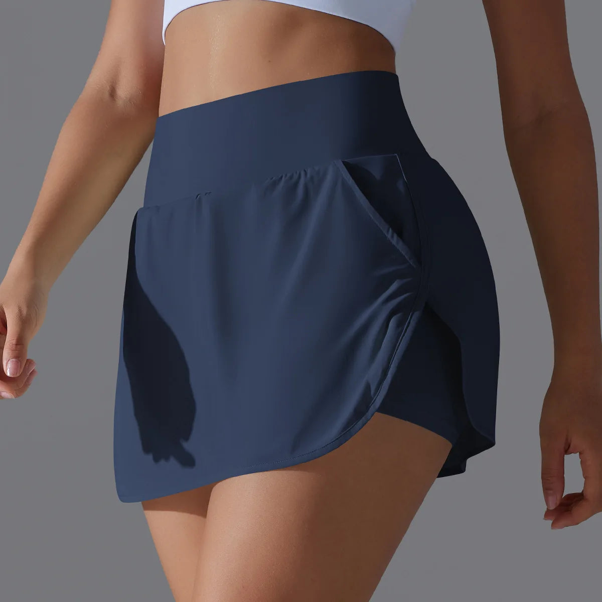 Women’s Athletic Tennis Skirt with Pockets – Built-In Shorts Skort