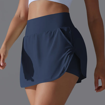 Women’s Athletic Tennis Skirt with Pockets – Built-In Shorts Skort