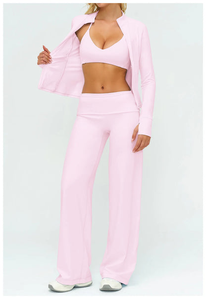 Women's Loose Fit Sportswear Set – Breathable Gym Clothes for Yoga & Outdoor Sports