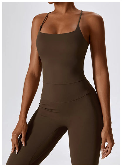 Women’s Seamless Activewear Set – Long Sleeve Crop Top & Sculpting Gym Leggings (2PCS)