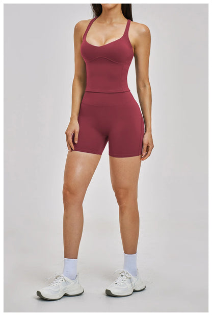 Women’s 2PCS Yoga Set – High Waist Leggings & Sports Bra Gym Workout Outfit