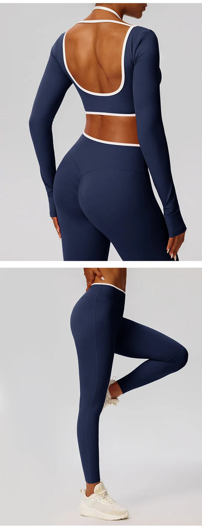 Women’s 2-Piece Gym Set – Padded Sports Bra & High-Waist Leggings | Yoga Activewear