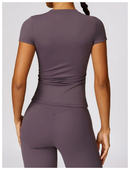 Women’s Athletic Gym T-Shirt – Breathable Quick-Dry Running & Workout Top