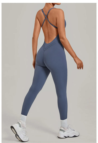 Women’s 2-Piece Gym Set – Padded Sports Bra & High-Waist Leggings Workout Outfit