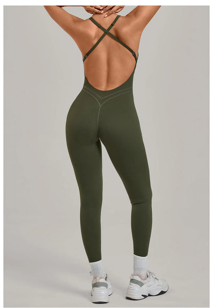 Women’s 2-Piece Gym Set – Padded Sports Bra & High-Waist Leggings Workout Outfit