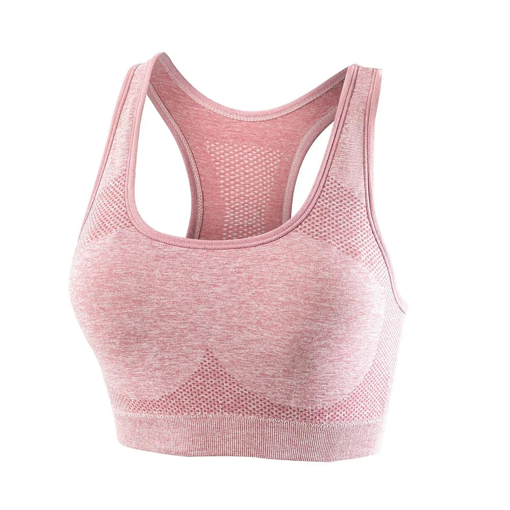Women’s Push-Up Sports Bra – Breathable High Support Gym & Yoga Top