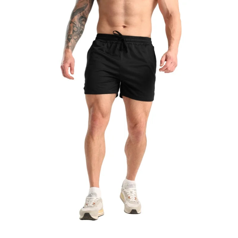 Men’s Quick Dry Gym Shorts with Pockets – Breathable Running & Training Fitness Shorts