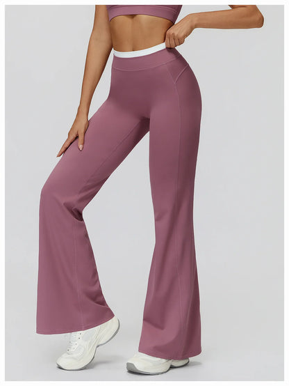 Women’s High-Waisted Flared Yoga Pants | Bootcut Bell-Bottom Activewear