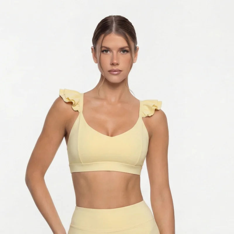 Women’s Workout Set – Anti-Exposure Yoga Bra & Skirt
