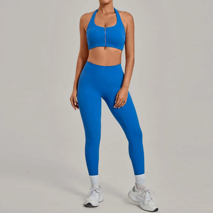 Women’s Push-Up Sports Bra & Leggings Set – High Waist Gym & Yoga Workout Outfit