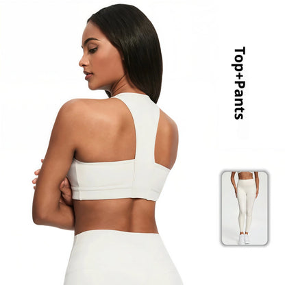 Women's Nude Feel 2-Piece Gym Set – Beauty Back Sportswear for Running & Training