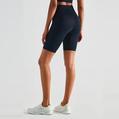 Seamless High Waist Workout Shorts for Women | Gym, Yoga & Cycling Shorts with Pockets
