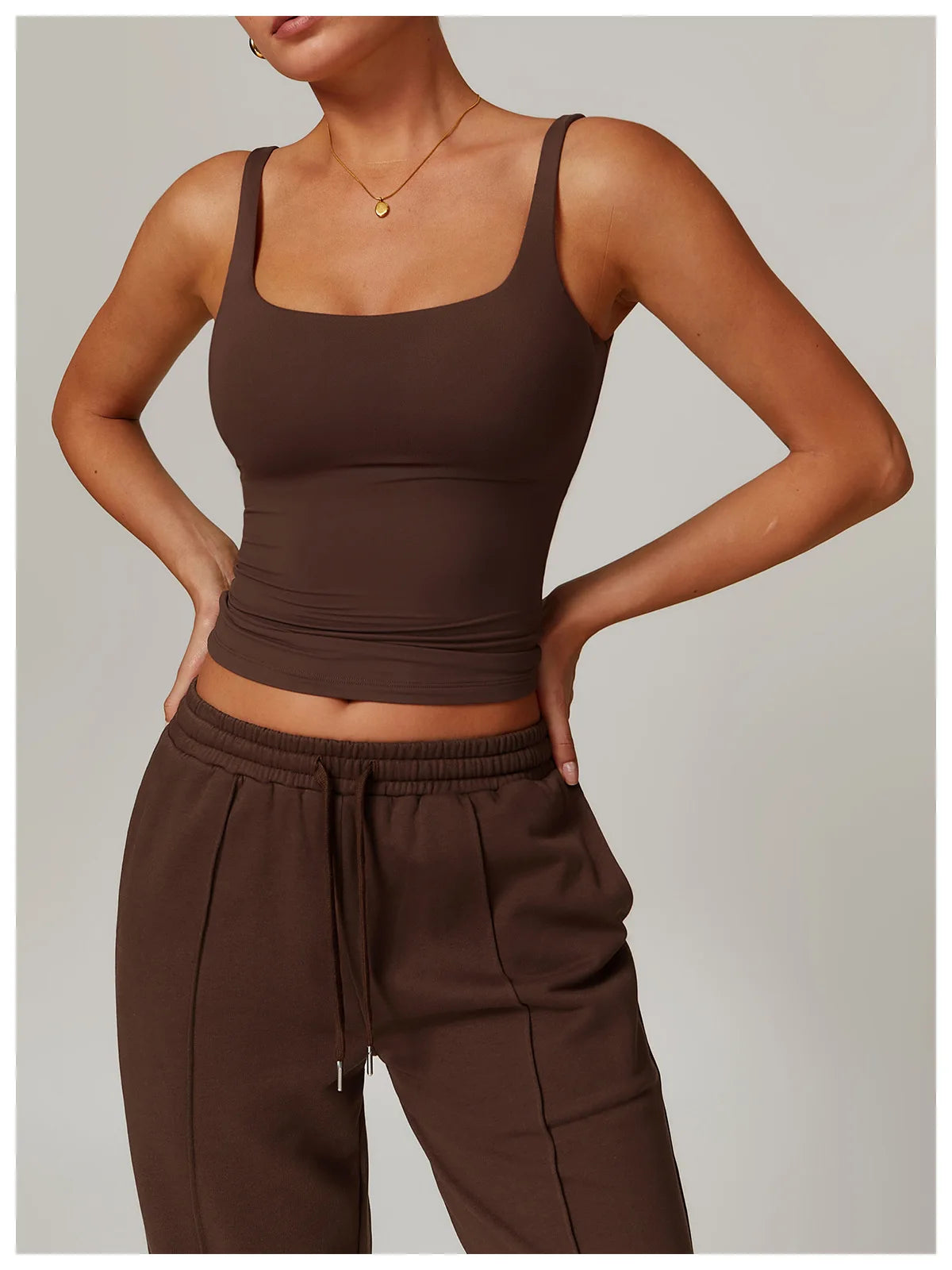 Women’s Quick-Dry U-Back Yoga Tank Top – Breathable Slim Fit Gym & Running