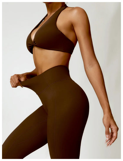 Women Seamless Yoga Set 2PCS Gym Workout Clothes for Female Push Up Bra High Waist Leggings Sexy Fitness Sportswear Sports Suits
