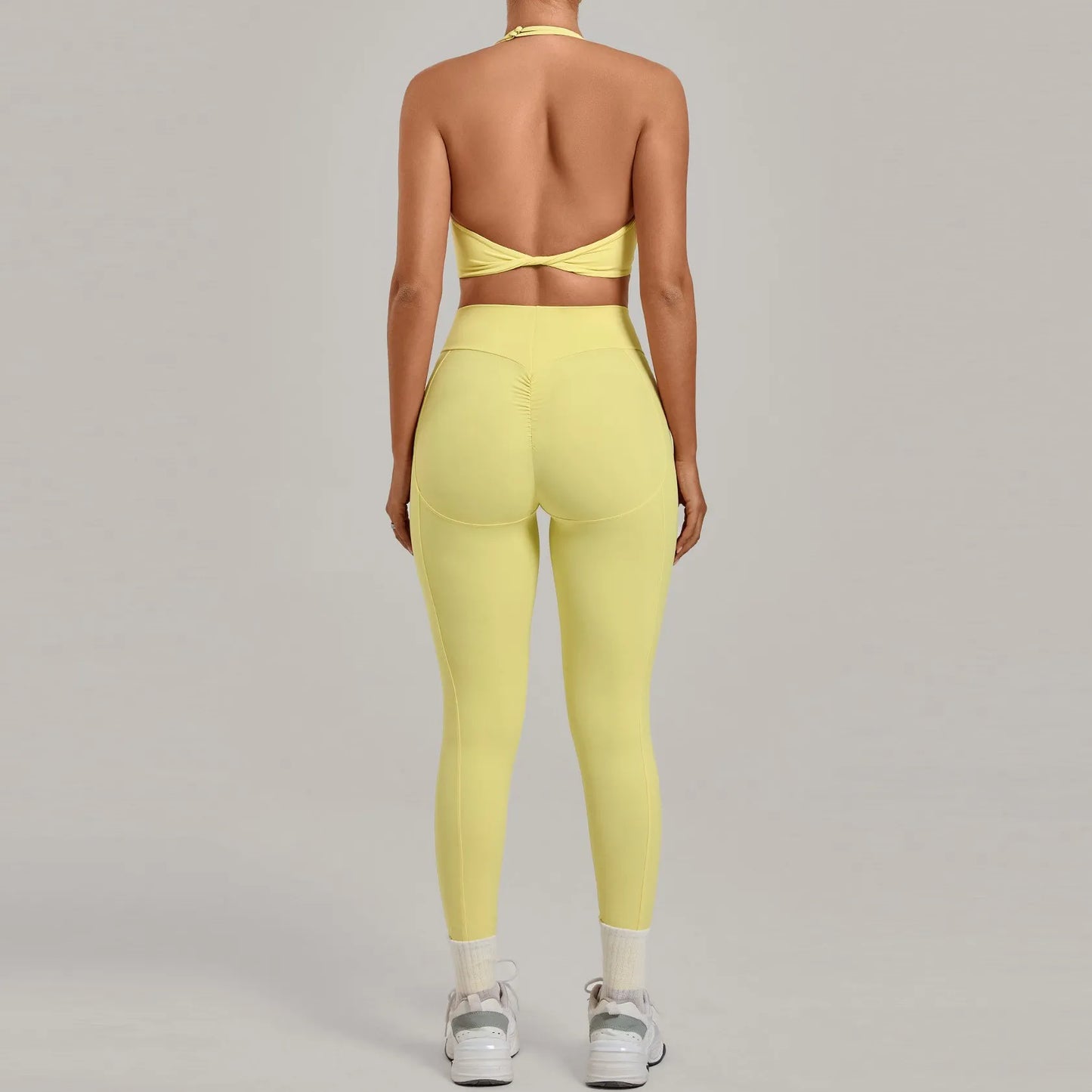 Women’s Push-Up Sports Bra & Leggings Set – High Waist Gym & Yoga Workout Outfit