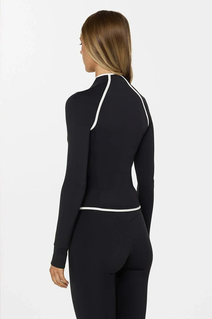 Seamless Zip Jacket Set for Women – Body Sculpting Yoga & Gym Outfit