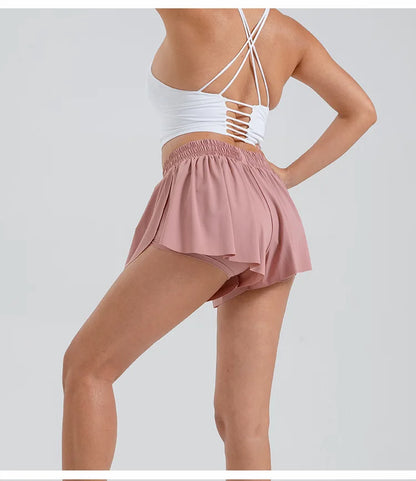 2-in-1 Flowy Skort for Women | Gym, Running, Yoga & Tennis Shorts