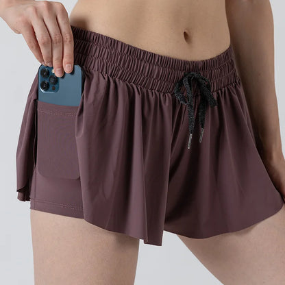 2-in-1 Flowy Skort for Women | Gym, Running, Yoga & Tennis Shorts