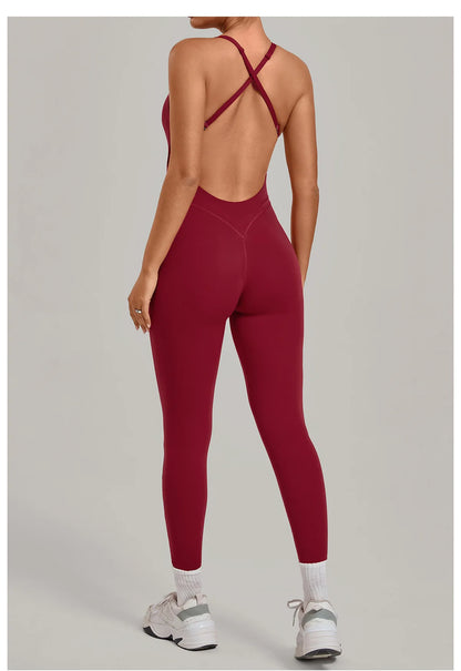 Women’s 2-Piece Gym Set – Padded Sports Bra & High-Waist Leggings Workout Outfit