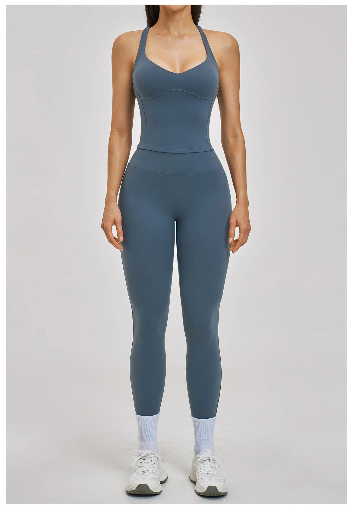 Women’s 2PCS Yoga Set – High Waist Leggings & Sports Bra Gym Workout Outfit