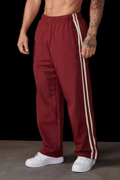 GYM Popular Long Pants Men's Running Casual Straight Leg Sweatpants Autumn New Product Bodybuilding Loose Training Sports Pants