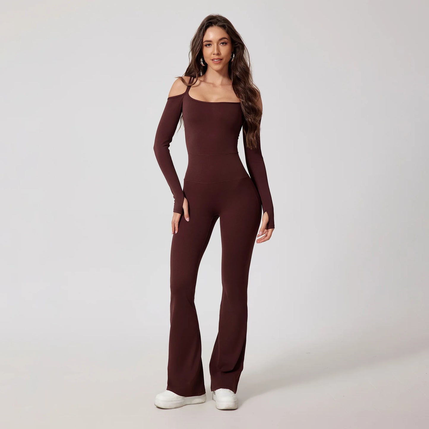 Seamless Yoga Jumpsuit – Double Strap Backless One-Piece Activewear