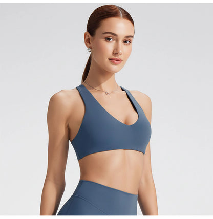 SoftMotion Y-Back Sports Bra – High Support Workout Top