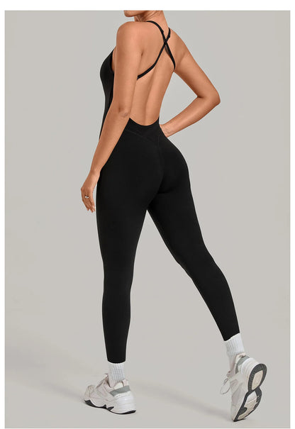 Women’s 2-Piece Gym Set – Padded Sports Bra & High-Waist Leggings Workout Outfit