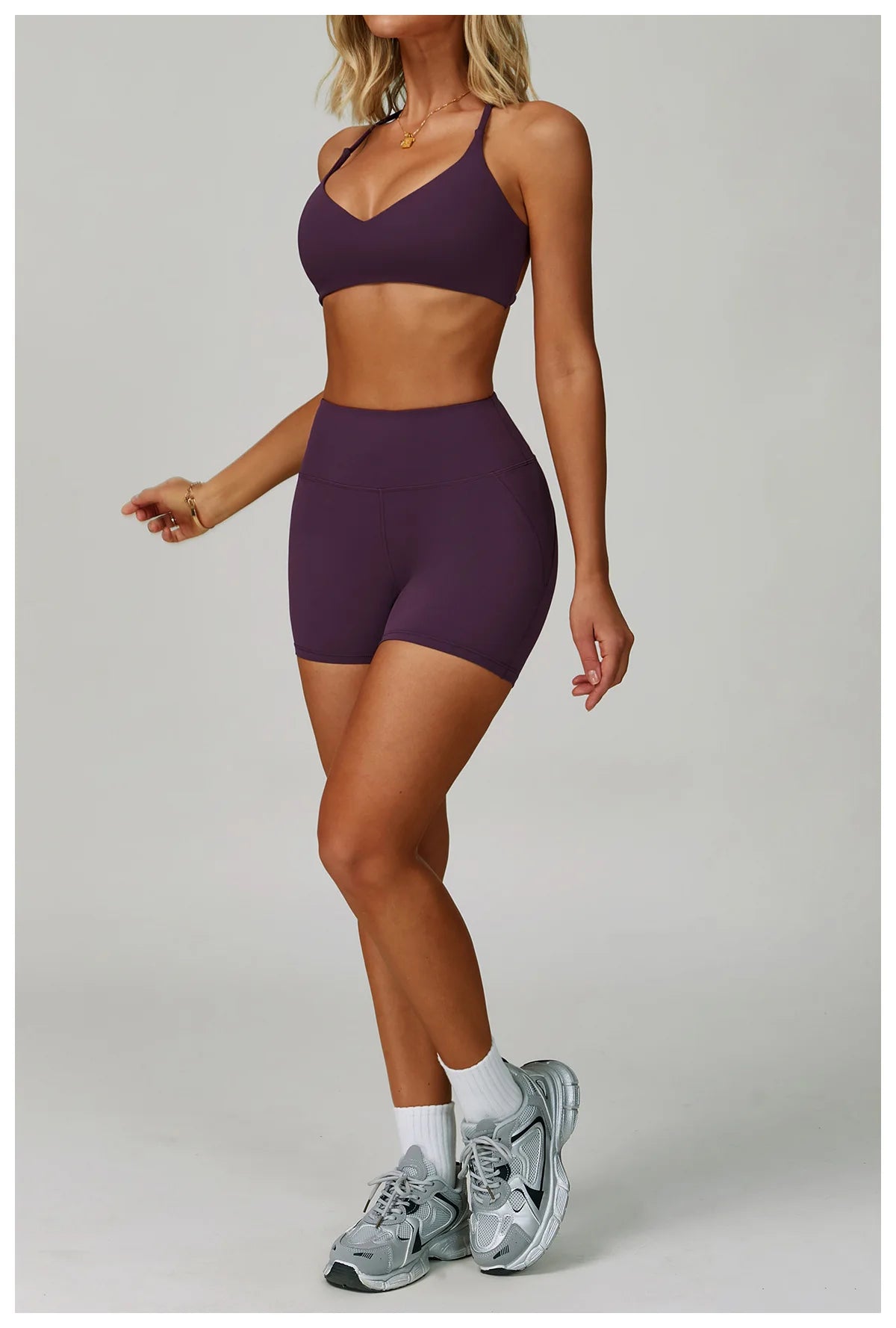Yoga Set Women's Sportswear Yoga Suit Sports Top High Waist Leggings Two Piece Workout Clothes Fitness Gym Sets Athletic Wear