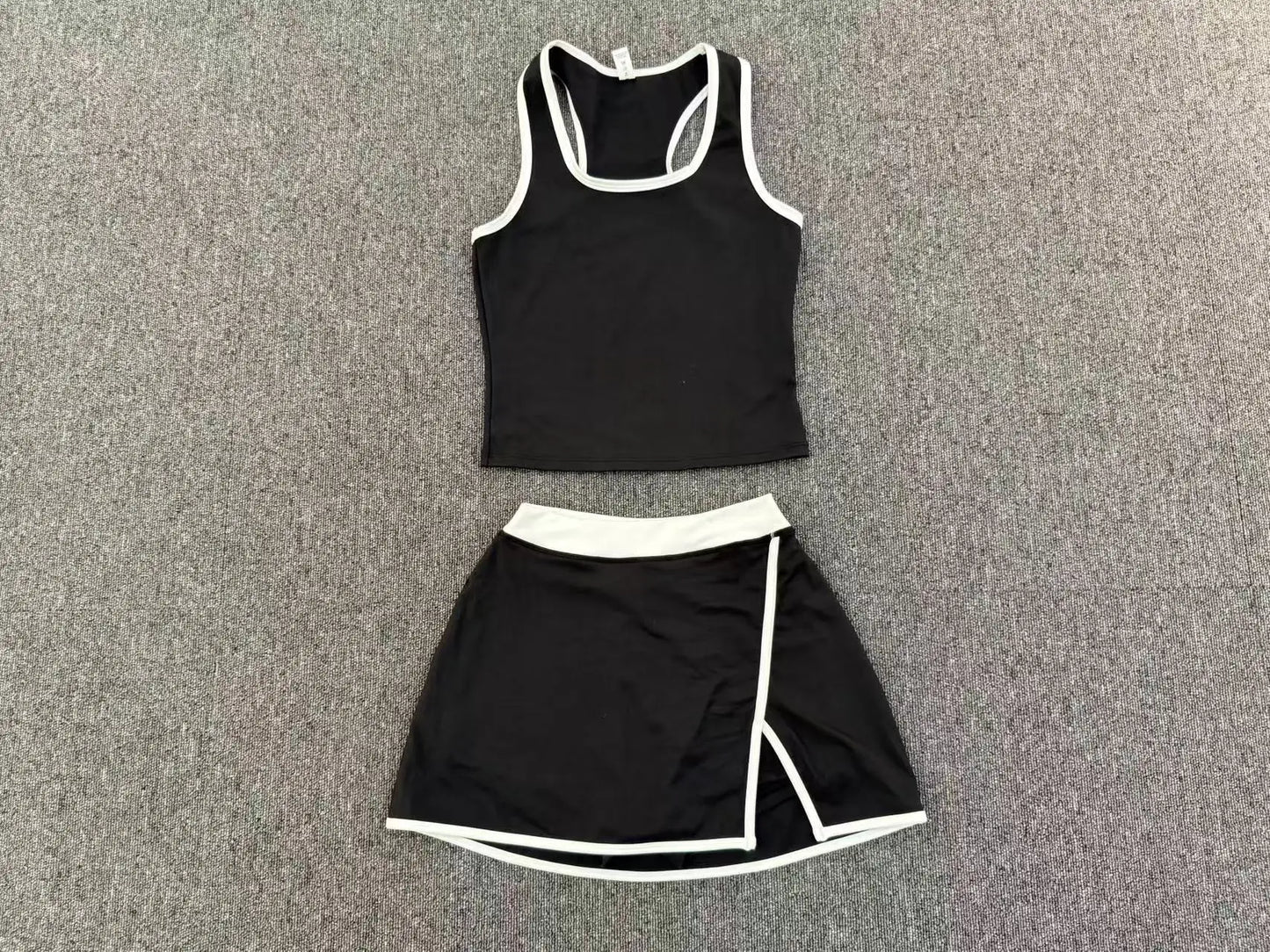 Women’s Athletic Skirt Set – Breathable Quick-Dry Tennis, Yoga & Running Outfit