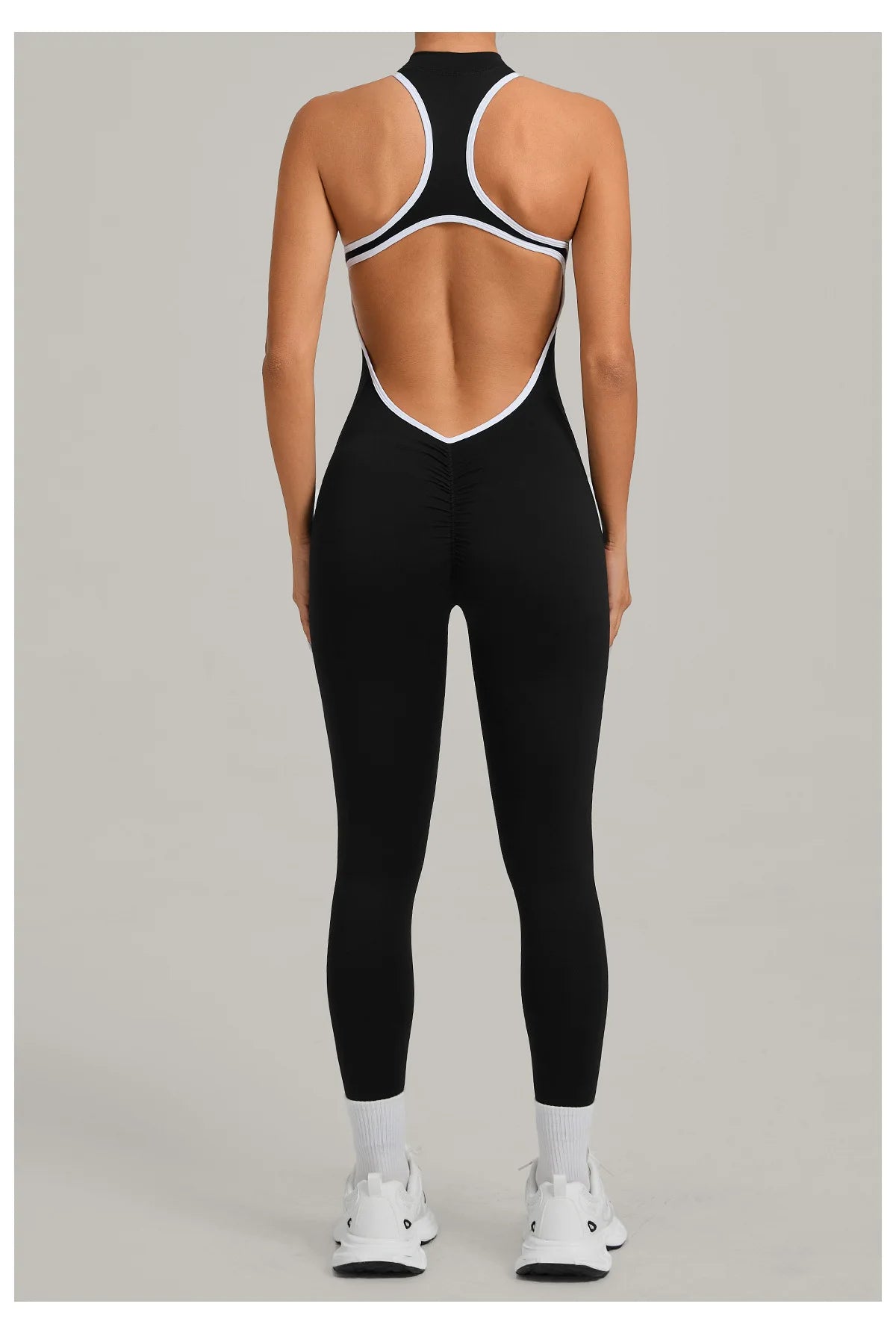 Women’s Padded Sports Jumpsuit – Fitness Overalls Gym Workout Set