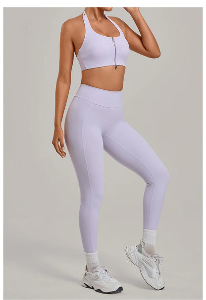 Women’s Push-Up Sports Bra & Leggings Set – High Waist Gym & Yoga Workout Outfit