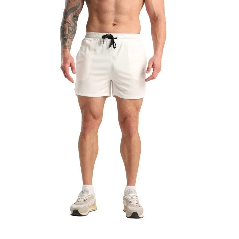 Men’s Quick Dry Gym Shorts with Pockets – Breathable Running & Training Fitness Shorts