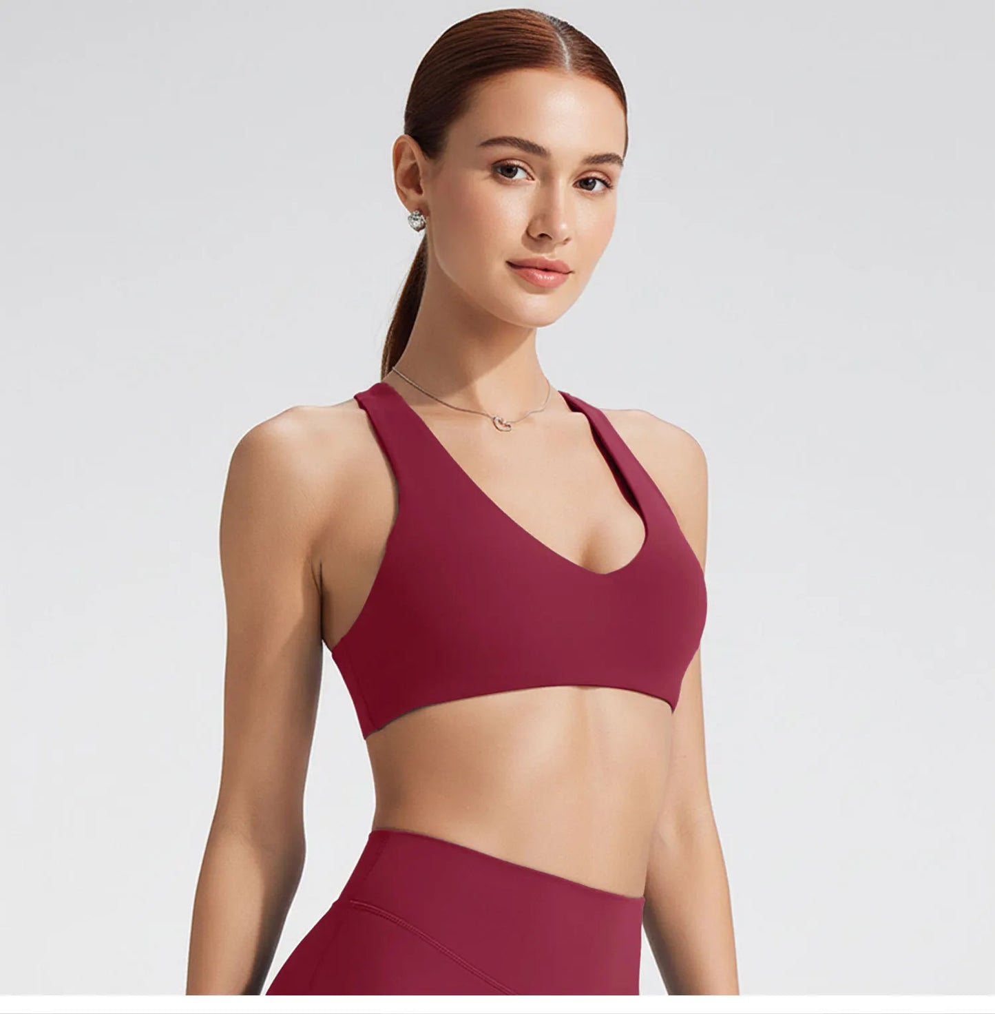 SoftMotion Y-Back Sports Bra – High Support Workout Top