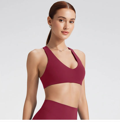 SoftMotion Y-Back Sports Bra – High Support Workout Top