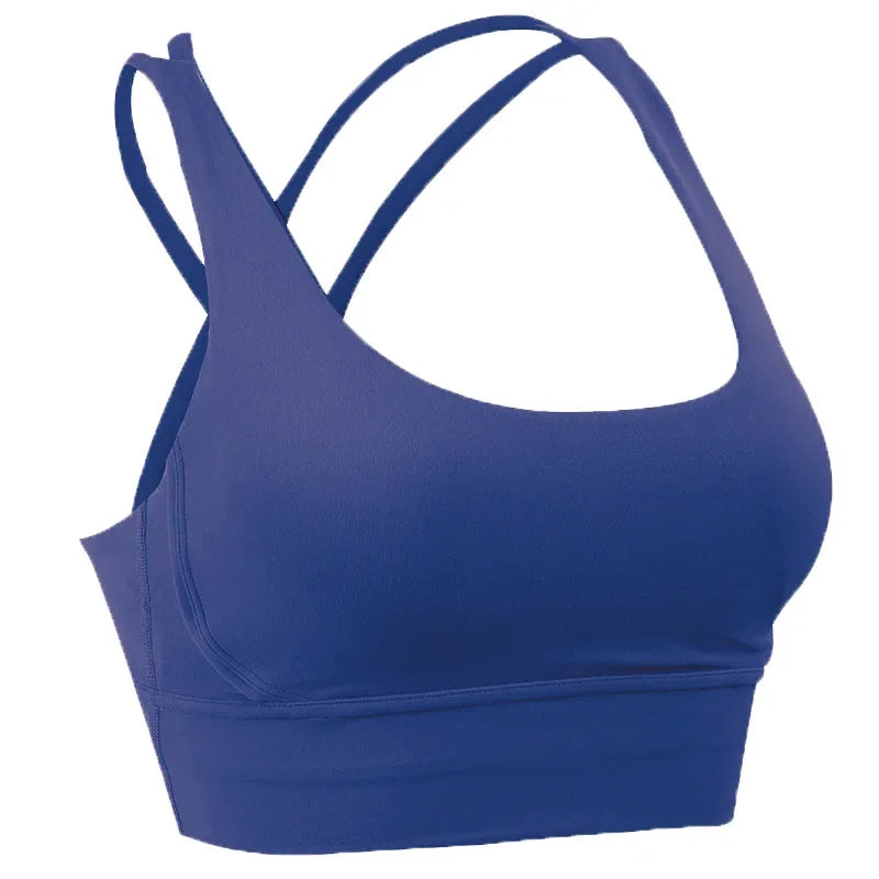 Cross Back Sports Bra for Women | Breathable Fitness & Yoga Top