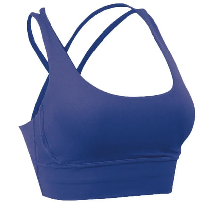 Cross Back Sports Bra for Women | Breathable Fitness & Yoga Top