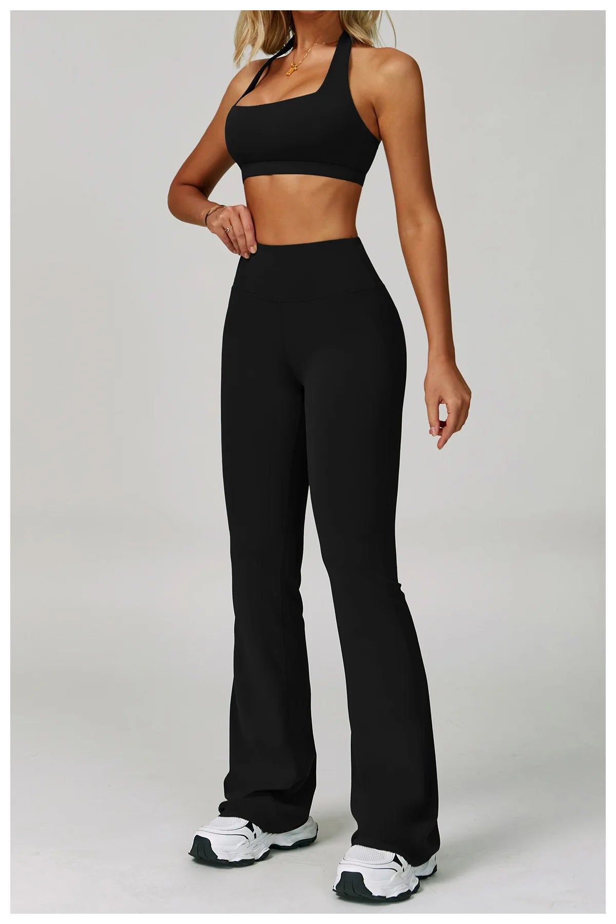 Yoga Set Women's Sportswear Yoga Suit Sports Top High Waist Leggings Two Piece Workout Clothes Fitness Gym Sets Athletic Wear