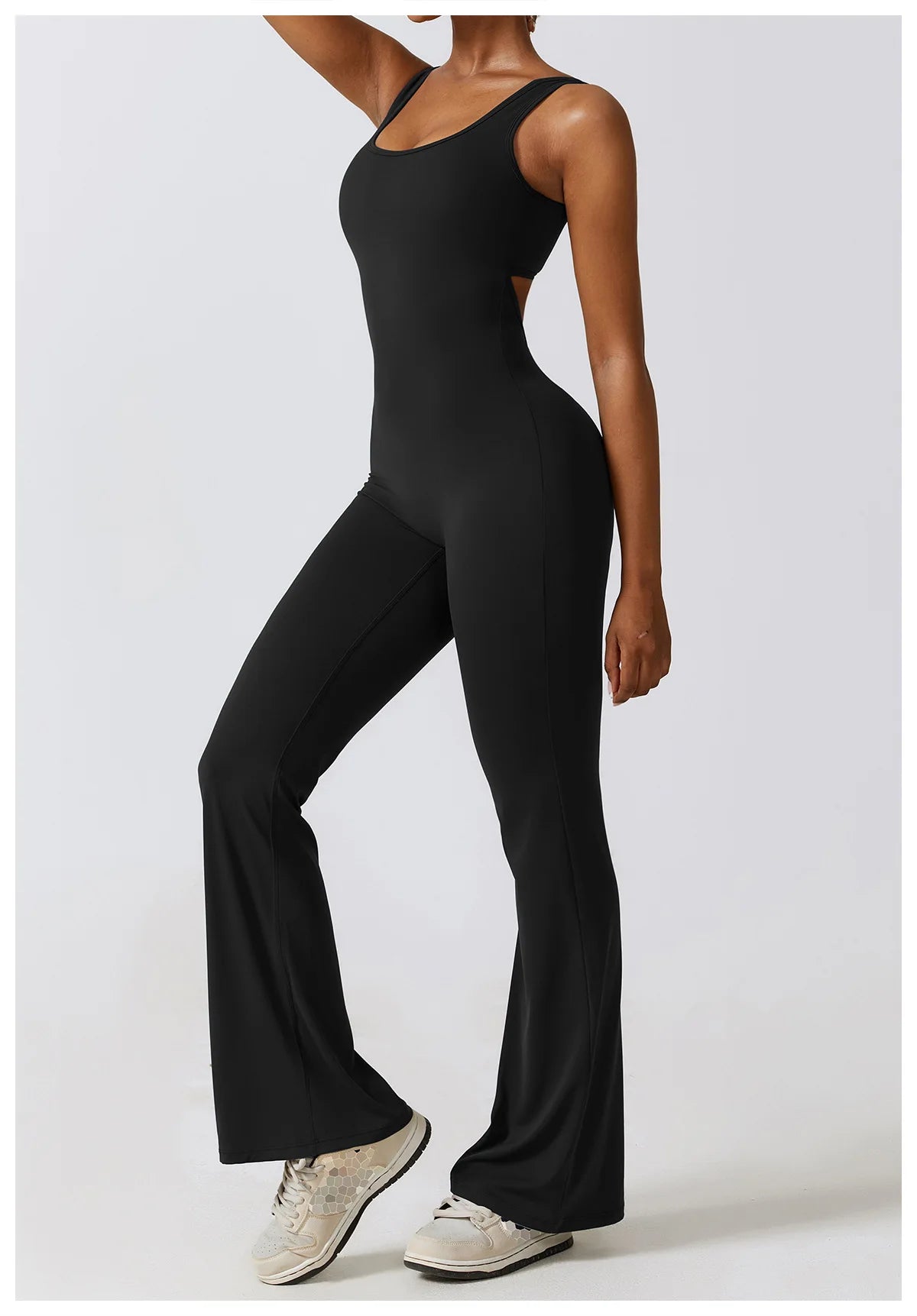 Women’s Seamless Fitness Jumpsuit – Stretch One-Piece Gym & Yoga Suit