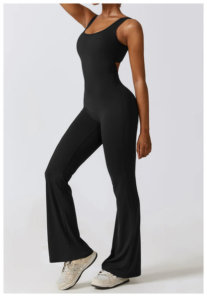 Women’s Seamless Fitness Jumpsuit – Stretch One-Piece Gym & Yoga Suit