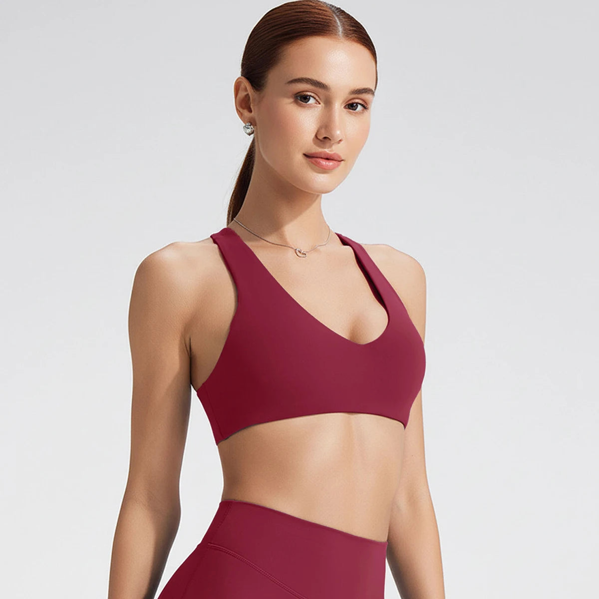 SoftMotion Y-Back Sports Bra – High Support Workout Top