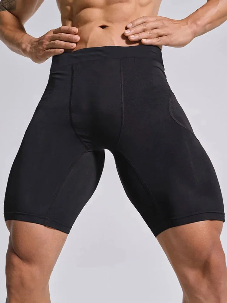 Men’s Compression Gym Shorts & Running Leggings – Quick-Dry Athletic Training Tights