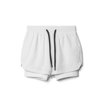 Men’s Double Layer Workout Shorts – Quick-Dry Gym, Running & Fitness Wear
