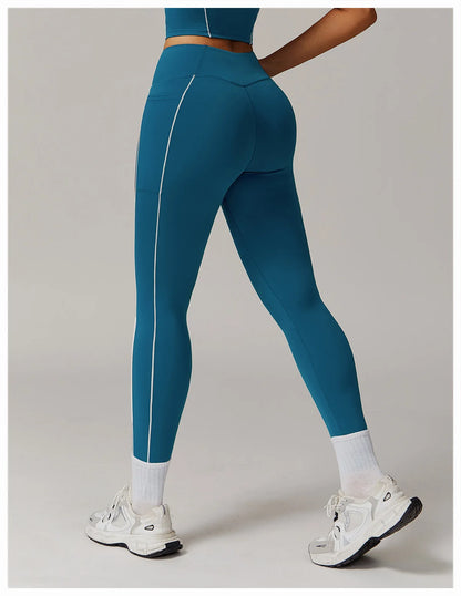 Women’s High-Waist Booty Lift Gym Leggings – Sculpting Push-Up Workout Tights