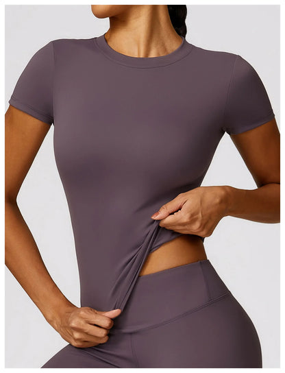 Women’s Athletic Gym T-Shirt – Breathable Quick-Dry Running & Workout Top