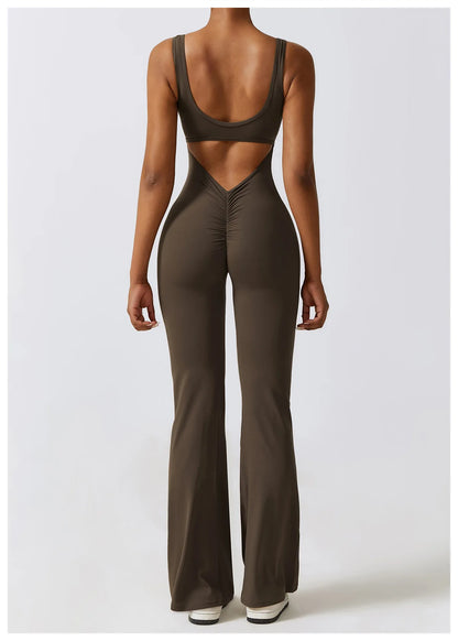 Women’s Seamless Fitness Jumpsuit – Stretch One-Piece Gym & Yoga Suit