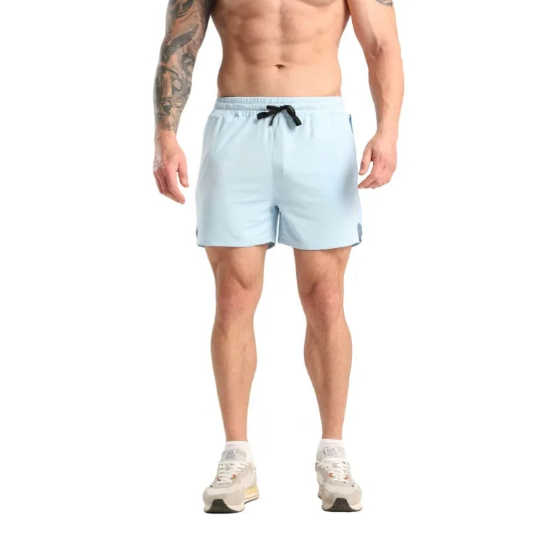 Men’s Quick Dry Gym Shorts with Pockets – Breathable Running & Training Fitness Shorts