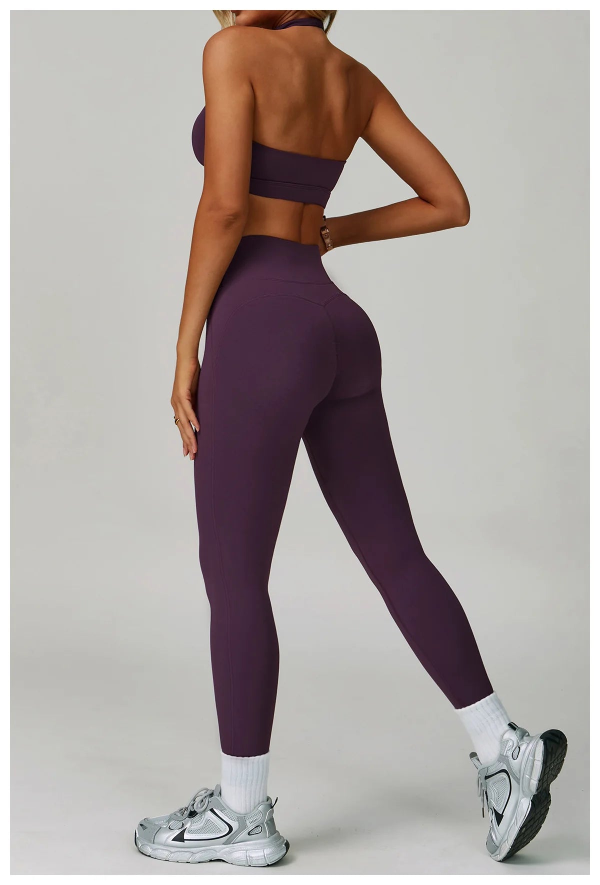 Yoga Set Women's Sportswear Yoga Suit Sports Top High Waist Leggings Two Piece Workout Clothes Fitness Gym Sets Athletic Wear
