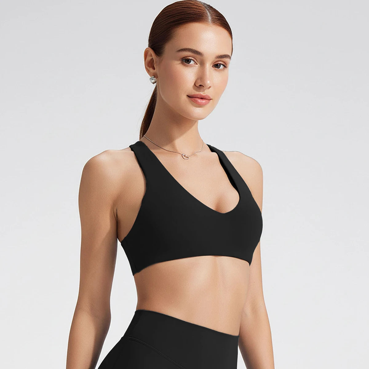 SoftMotion Y-Back Sports Bra – High Support Workout Top